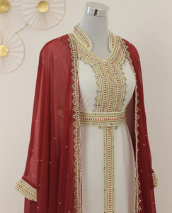 Kaftan islámico marroquí moderno para mujer Vestido de playa largo hasta el suelo con mangas largas transpirables ODM Supply - Product Image 2