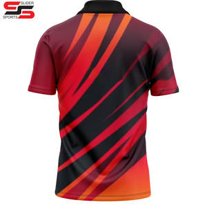 Polo pour homme en coton polyester personnalisé avec logo par sublimation, respirant, imprimé, uniforme de performance professionnelle, polo de golf - Product Image 2