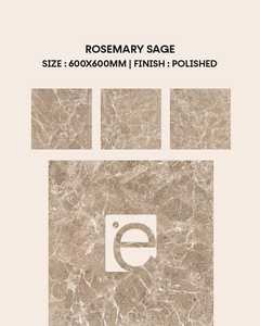 Venta al por mayor 60x60 brillante marrón Porcelanto azulejo de pared y piso vitrificado español porcelana mármol diseño azulejos - Product Image 3