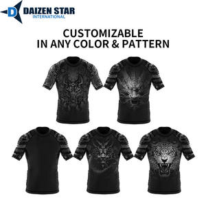 Rashguard en polyester pour homme DSI |   Haut de compression à manches longues UPF50+ respirant, avec coutures plates, résistant à la décoloration et écologique - Product Image 3