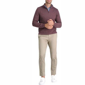 Sweat-shirt à col montant tendance, uni, chaud en polaire, coupe régulière, design personnalisé, streetwear pour la vente en gros - Product Image 4