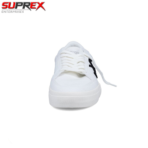Zapatillas Blancas de Cuero Genuino con Logotipo de Flecha Negra Bordado, con Cordones, Transpirables, con Estampado de Leopardo, Antiolor, para Cualquier Ocasión - Product Image 4