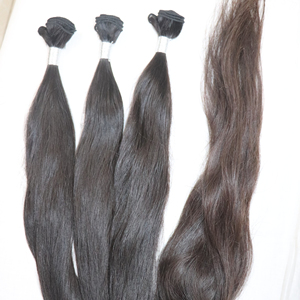 Indian Virgin Human Hair Natural Brown Wefted Remy Hair Raw Unprocessed Texture Unprocessed Natural Grade Hair - Product Image 1