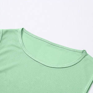 Camiseta sin mangas de malla ligera de moda para hombre 2025, logotipo personalizado, liso, sin mangas, ajustada para gimnasio, uso diario - Product Image 5