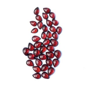 Calibré 3x5mm Naturel Rouge Grenat Pierre Poire Lisse Cabochon Pierre Précieuse Lâche pour la Fabrication de Bijoux Par Vivaaz Gems IGI Certifié - Product Image 5