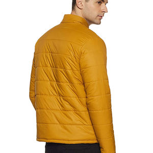 Chaqueta acolchada impermeable de poliéster 100% a la moda para hombre, chaqueta acolchada personalizada con cuello levantado y cremallera, abrigos de plumas de burbujas, chaqueta para hombre - Product Image 3
