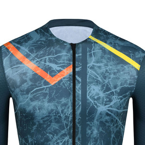 Maillot de cyclisme à manches courtes pour hommes personnalisé respirant Performance Sportswear conçu par l'usine - Product Image 3