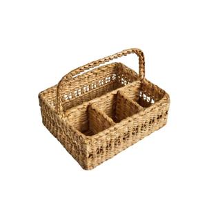 Porte-ustensiles en jacinthe d'eau moderne fait à la main à prix avantageux, organisateur de couverts, porte-couverts, rangement pour vaisselle - Product Image 4