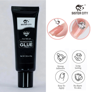 جل لاصق للأحجار الكريمة 30 جرام، غراء شفاف لفن الأظافر، لاصق للأحجار الكريمة والأحجار الزجاجية للأظافر - Product Image 1