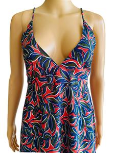 Nuevo Diseño, Vestido Floral de Rayón Estampado para Mujer, Cuello en V, Sin Mangas, Estilo Boho Casual, Dulce, Vintage, para Otoño, Primavera, Playa, Fiesta - Product Image 4