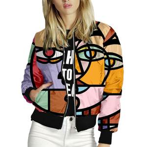 2025 chaqueta Bomber de satén con cuello informal personalizada para mujer, ropa larga de piel de oveja transpirable de alta calidad - Product Image 2