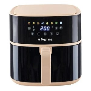 IRIDEA Freidora de Aire 2000W (8 en 1) Moderna Cuadrada de 8 Litros con Control Digital, Enchufe UK, Capacidad de 4.2L y 2L, Color Champán D2DFA05IRCH - Product Image 1