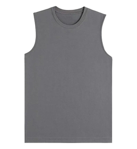 Camiseta OEM personalizada para culturismo Muscle Singlet Stringer Gym camiseta sin mangas acanalada para hombres camiseta sin mangas transpirable para hombres - Product Image 1