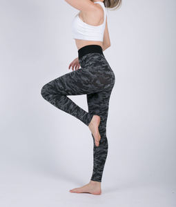 Leggings camouflage stretch pour femmes, confortables, taille mi-haute, leggings de fitness tissés, livraison directe - Product Image 6