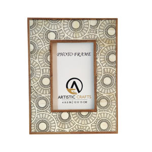 Direct Manufacturer Prices Eco-Friendly <b>Wood</b> <b>Photo</b> <b>Frame</b> with Rectangle Shaped Floral Designed Handmade for Sale Exporters - Product Image 2