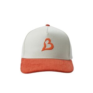 Casquette de golf 5 panneaux personnalisée avec logo brodé OEM, visière en velours côtelé et clip métallique en cuivre pour un style sur et hors le terrain - Product Image 3