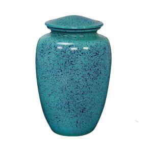 Urnes funéraires en aluminium pour adultes avec bande gravée Étain et urnes funéraires en métal de couleur rouge. - Product Image 3