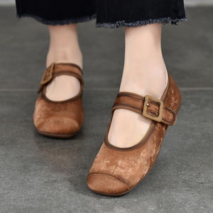 Zapatos planos y mules para caminar en la oficina y uso diario, zapatos casuales planos para mujer, mocasines cómodos sin cordones, estilo ballet. - Product Image 3