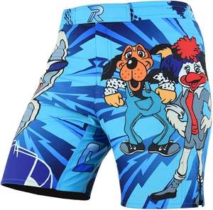 Traje de protección contra sarpullidos MMA hecho a medida de alta calidad, pantalones cortos BJJ Unisex, servicio OEM disponible para Fitness/juego de pinzas, técnicas lavadas - Product Image 5