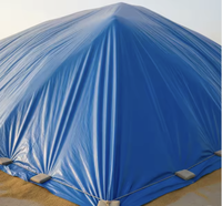Bâche tissée enduite de PVC 650 g/m² coupe-vent, imperméable, résistante aux déchirures et ignifuge pour la couverture des céréales