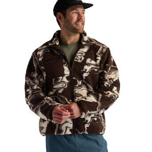 Cómoda chaqueta de lana para hombre, diseño térmico transpirable con cremallera perfecto para senderismo, esquí y actividades al aire libre. - Product Image 1