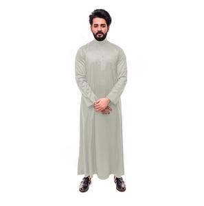 Musulman Noir Hommes Thobe Hommes Jubba Été Coton Shalwar Kameez Nouvelle Mode Manches Longues Design simple Plain Jubbah Respirant - Product Image 3