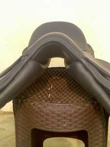 Selle de cheval de saut anglais tout usage en cuir marron foncé fait à la main - Product Image 4