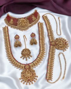 Temple Jewelry <b>Gold</b> Plated Lakshmi <b>Necklace</b> Set Antique Goddess Lakshmi <b>Coin</b> <b>Necklace</b> with Earrings for women - Product Image 1