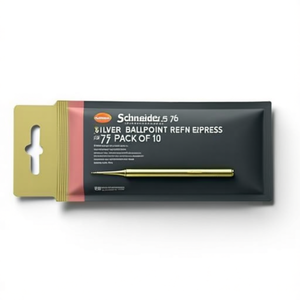 Schneider 75 0.6mm Silver <b>Ballpoint</b> <b>Pen</b> Refill Express 75 Pack of 10 - Product Image 3