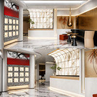 Présentoir LED pour salon, présentoir de meubles d'extérieur, présentoir de parfums, vitrine, présentoir de meubles de restaurant, étagère personnalisée