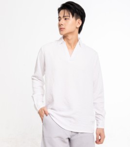 Venta al por mayor por encargo de los hombres Phong Phu suave transpirable camisa de compresión de poliéster precio competitivo OEM/ODM Procesamiento de ropa - Product Image 3