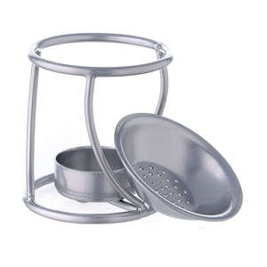 Meilleure vente brûleur d'encens T support de lumière argent fini diffuseur d'huiles essentielles bois métal fer prix raisonnable parfumé - Product Image 4