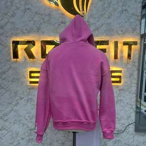 ODM Services Reasonable Price New Style Zipper Distressed Hoodie <b>Rhinestone</b> Zipup <b>Jacket</b> Acid Wash Men Fleece Streetwear Hoodie - Product Image 4