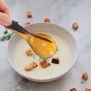 Juego de 2 cubiertos con mango pequeño y cabeza de cuerno grande, cubiertos hechos a mano para ensaladas, utensilios de cocina, vajilla de mesa, uso de calidad estándar - Product Image 6