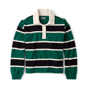 Camiseta de Rugby Extra Grande para Mujer de Sugar & Jade para Adolescentes en Colores Abeto y Madera Roja - Product Image 3