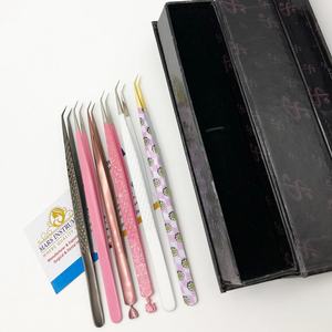 Pince à épiler d'isolation à 45 degrés avec bout pointu pour extensions de cils - Product Image 3