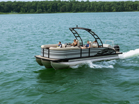 Ponton à cadre en aluminium de luxe entièrement assemblé Mini bateau à rames solaire pour fête Péniche de luxe bon marché personnalisée Pontons flottants