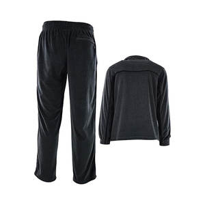 Ensemble de survêtement 2 pièces tendance pour l'hiver, tenue en coton épais et chaud avec pantalon de jogging assorti, vêtements de sport élégants, anthracite - Product Image 5