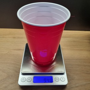 Red <b>Plastic</b> Disposable Party Cups Classic Cold <b>Drinkware</b> for Events and Gatherings - Product Image 4