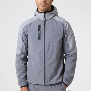 ชุดวอร์มกันลมแบบมีฮู้ดพิมพ์ลายโลโก้สำหรับผู้ชาย  วัสดุเป็นมิตรกับสิ่งแวดล้อม เหมาะสำหรับฤดูหนาว สไตล์ลำลอง  ชุดกีฬากลางแจ้งแบบ unisex  2-in-1 - Product Image 4