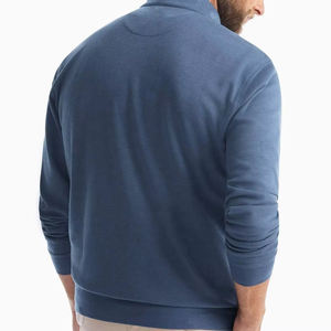 Comfortable Lightweight Solid Color <b>Quarter</b> <b>Zip</b> Pullover Hoodies Best Quality Breathable Low MOQ <b>Quarter</b> <b>Zip</b> Pullover for Sale - Product Image 3