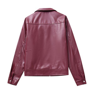 Chaqueta de cuero de invierno para hombre 2024, versión coreana, solapa gruesa de felpa, diseño bonito y delgado, Material de lona para montar en motocicleta - Product Image 2