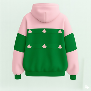 Alpha Kapa Alpha Premium bordado pulóver Oversize Sudadera con capucha de alta calidad Algodón poliéster listo para enviar ropa griega - Product Image 2