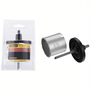 Scie cloche Stanley TCT 73 mm avec mandrin et foret pilote pour une découpe efficace des trous - Product Image 2
