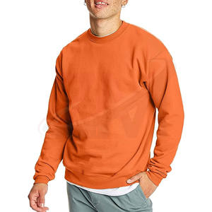 Sudaderas de algodón personalizadas al por mayor para hombre, sudadera holgada informal, jersey de forro polar sólido para otoño e invierno. - Product Image 1