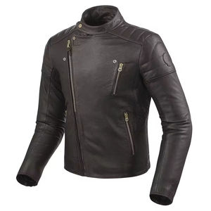 Veste en cuir streetwear pour homme - Nouveau style tendance, confortable, respirante, imperméable et coupe-vent, option logo sur le devant - Product Image 5