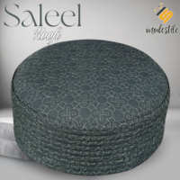 Topi Kufi Geometris Sederhana Saleel Signature untuk Pria, Topi Sholat Islami Modern, Ringan, Buatan Tangan, Bahan Polyester Berkualitas Tinggi