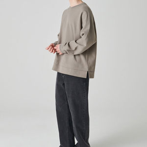 Doublure chaude et douce en coton mélangé, idéale pour les conditions météorologiques froides en extérieur. Sweat à capuche surdimensionné, léger, sensation de polaire, idéal pour se détendre. - Product Image 3