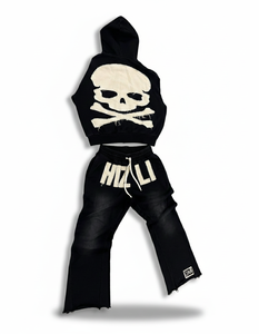 Sweat à capuche zippé tendance, coupe régulière, polaire épaisse pour l'hiver, 100% coton, brodé, uni, teint, respirant, séchage rapide - Product Image 2