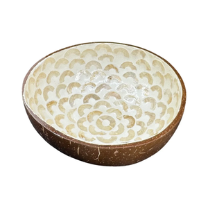 Nouveau design bol de noix de coco naturel vietnamien fait à la main avec coquille incrustée de coquillage écologique de haute qualité - Product Image 5